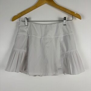 Mondetta Womens Performance Luxury Athletic Skirt‎ White S Pleated Tennis Golf
